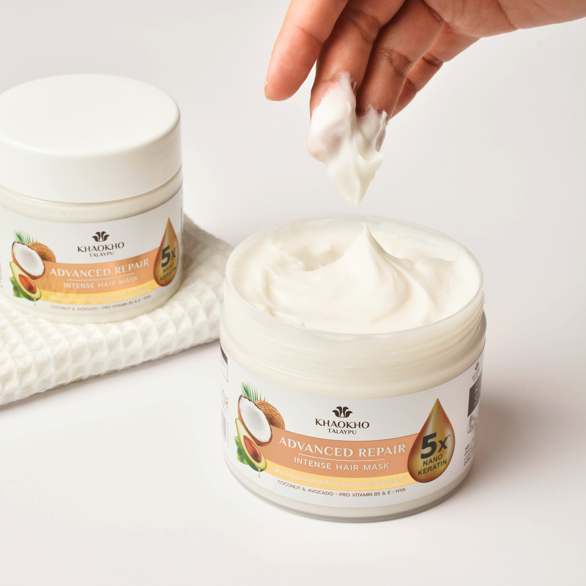 Mască de păr hidratantă cu cocos și avocado, 180 ml - imagine 2