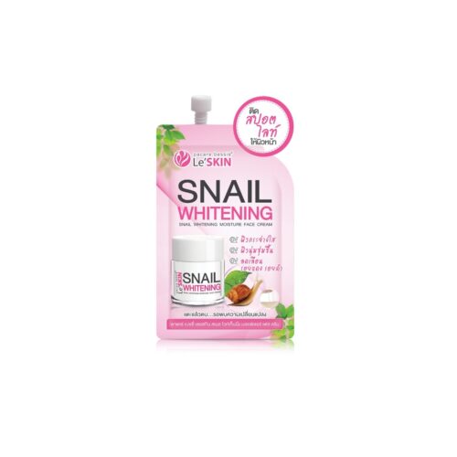 Le'SKIN Snail – Cremă iluminatoare cu extract de melc, 8 g