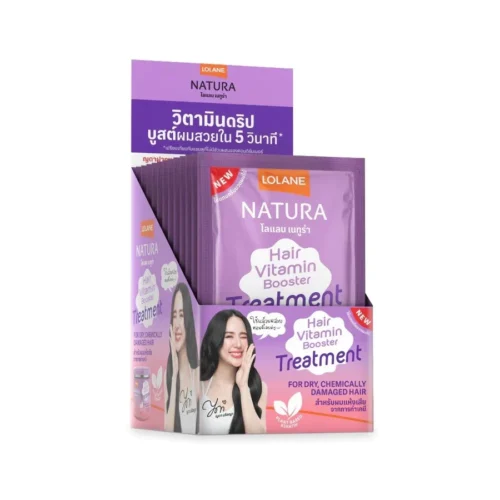 Tratament LOLANE Natura Hair Vitamin Booster pentru păr uscat și deteriorat chimic,25g