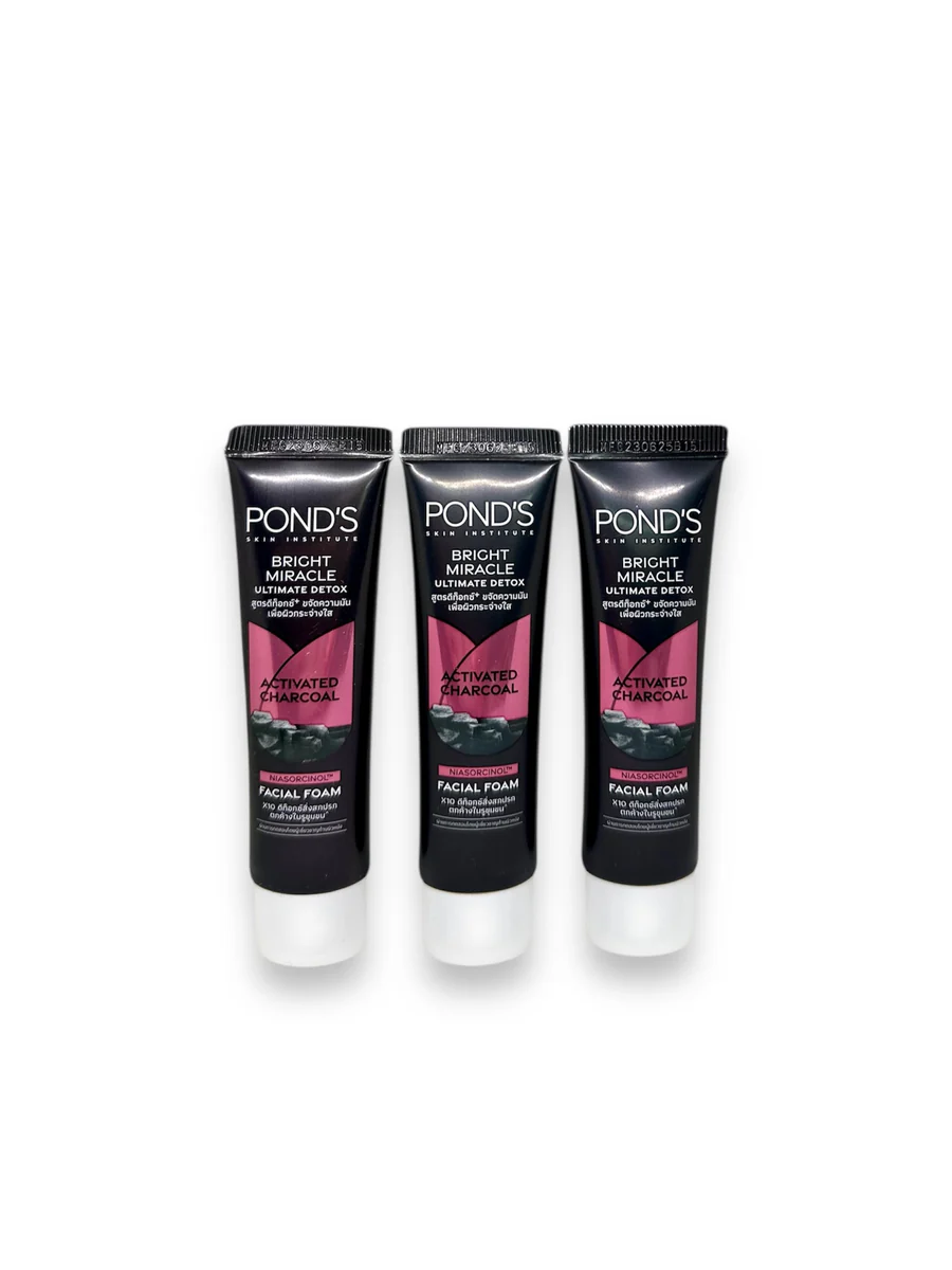 POND’S Pure White Pollution D-TOXX – Spumă de Curățare cu Cărbune Activ și Ceai Verde Japonez (15 ml) - imagine 2