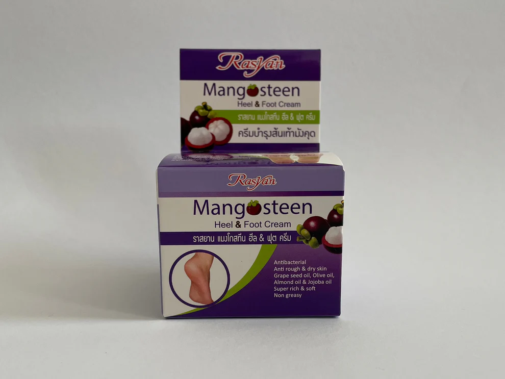 ISME Rasyan Mangosteen Heel & Foot Cream – Cremă pentru Călcâie și Tălpi cu Mangostan (13 g) - imagine 3