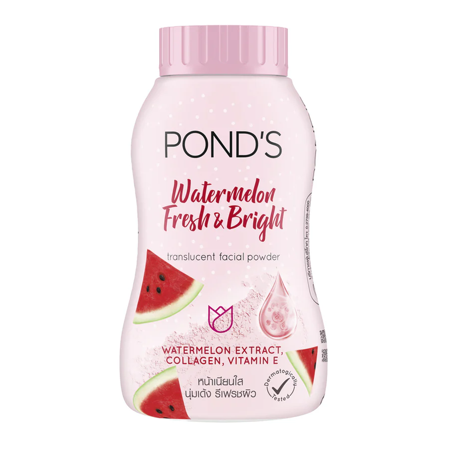 POND’S Watermelon Fresh & Bright – Pudră Translucidă cu Pepene Verde (45 g)