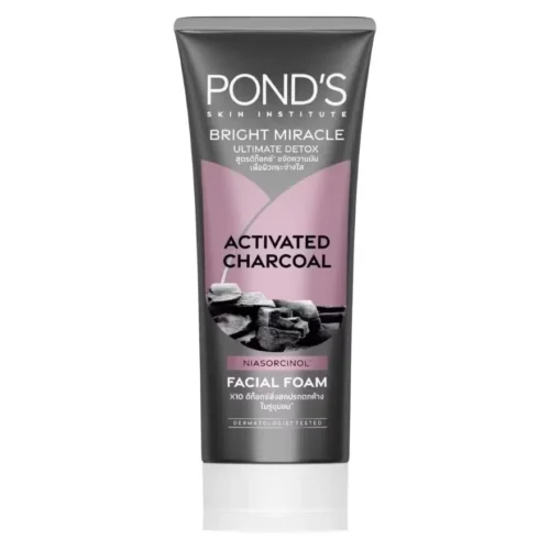 POND’S Pure White Pollution D-TOXX – Spumă de Curățare cu Cărbune Activ și Ceai Verde Japonez (15 ml)