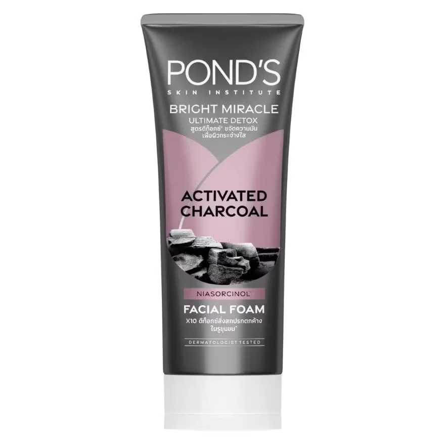 POND’S Pure White Pollution D-TOXX – Spumă de Curățare cu Cărbune Activ și Ceai Verde Japonez (15 ml)