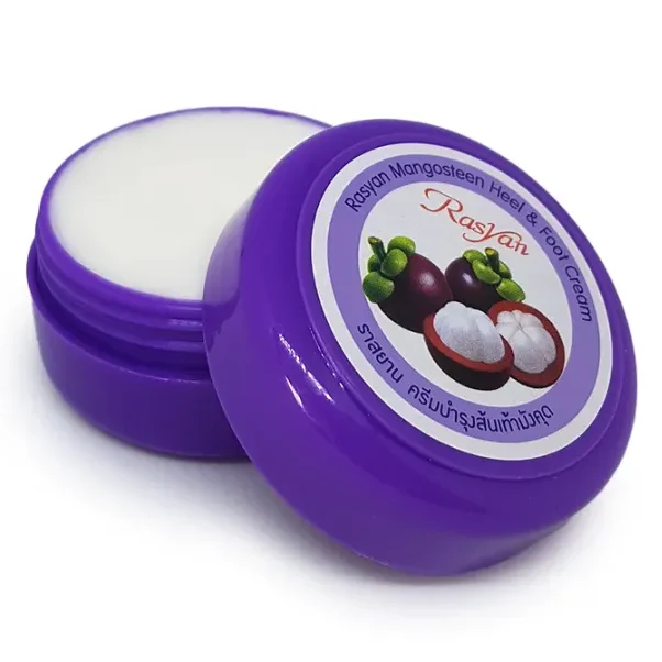 ISME Rasyan Mangosteen Heel & Foot Cream – Cremă pentru Călcâie și Tălpi cu Mangostan (13 g) - imagine 2