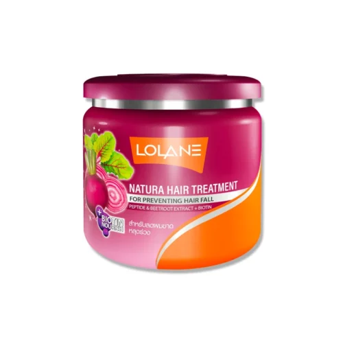 LOLANE Natura Hair Treatment Anti‑Cădere cu Peptide, Extract de Sfeclă Roșie și Biotină 100g
